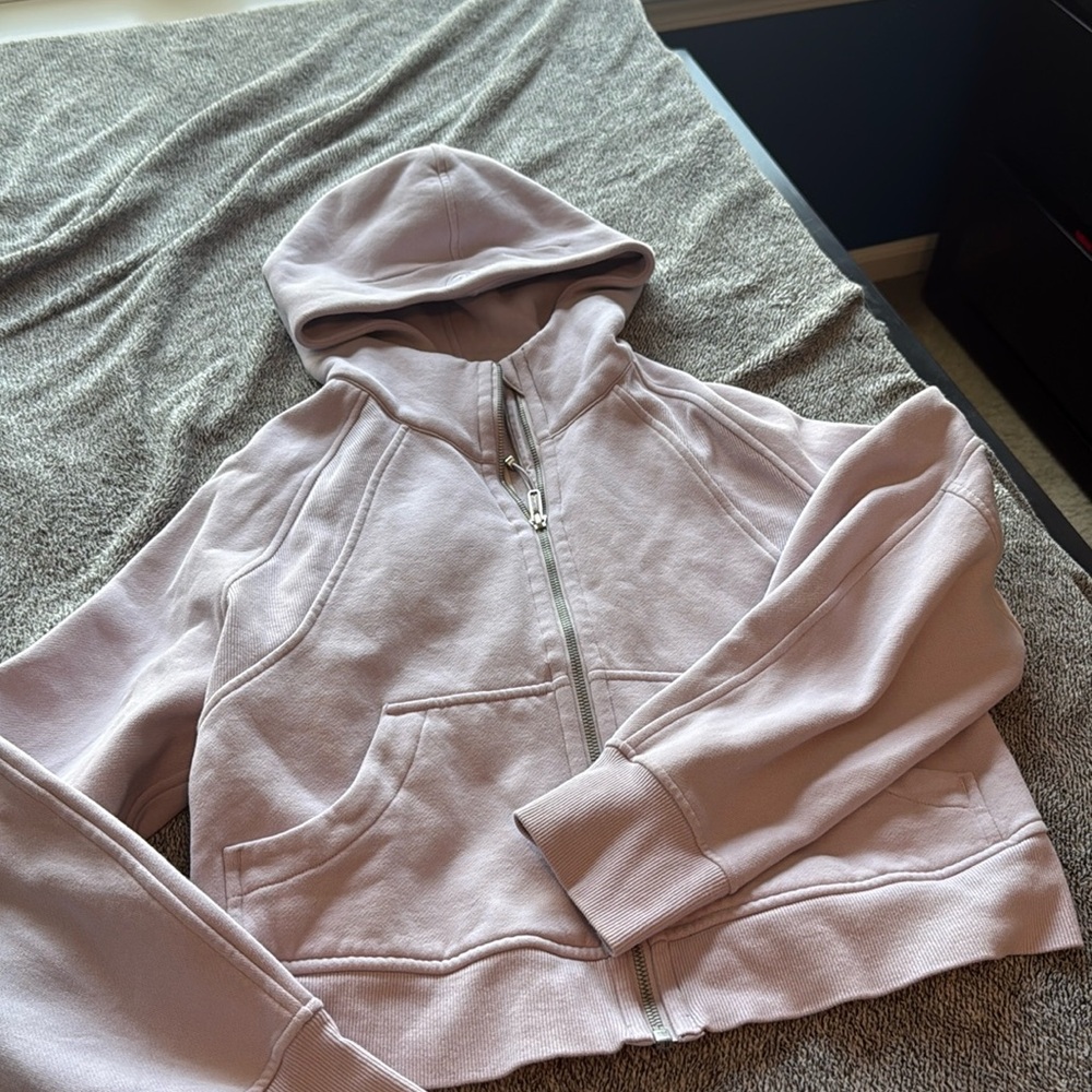 Lululemon purple full zip scuba size xs/s